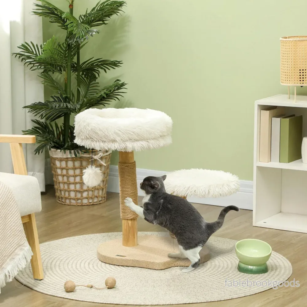 Kattskrapstolpe med lekboll, sängar, för katter <5 kg - Bild 2