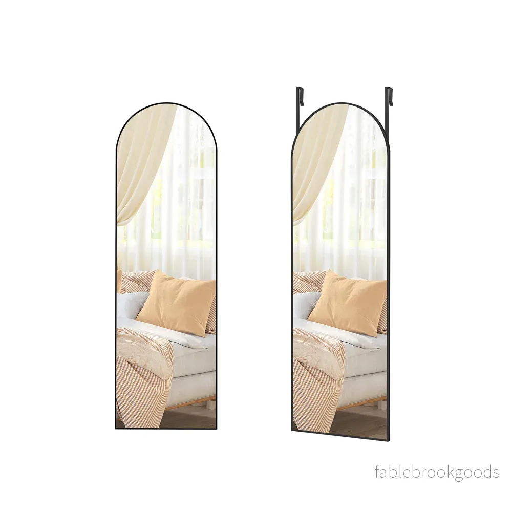 Hellängdsspegel – Böjd design – Bläcksvart Hellängdsspegel – Böjd design – Bläcksvart