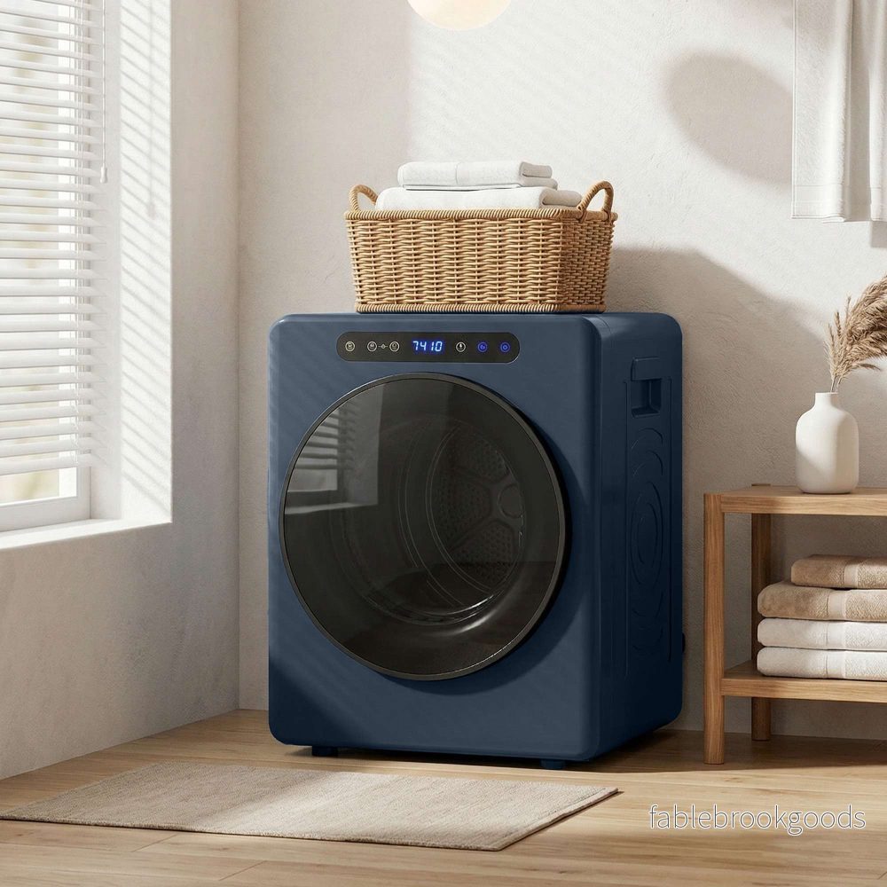 Kompakt 5 kg frontmatad torktumlare med rostfri trumma, 1000 W - Bild 2