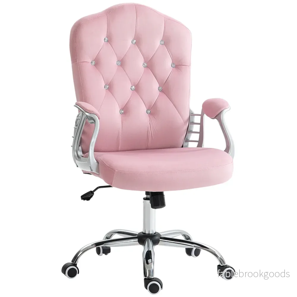 Ergonomisk rosa kontorsstol för kvinnor, höjdjusterbar Ergonomisk rosa kontorsstol för kvinnor, höjdjusterbar