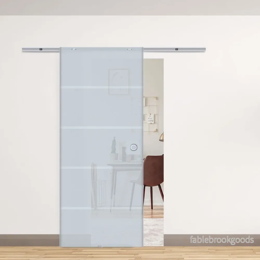 Skjutdörr i glas, satinfinish, 775-1025 x 2050 mm - Bild 2