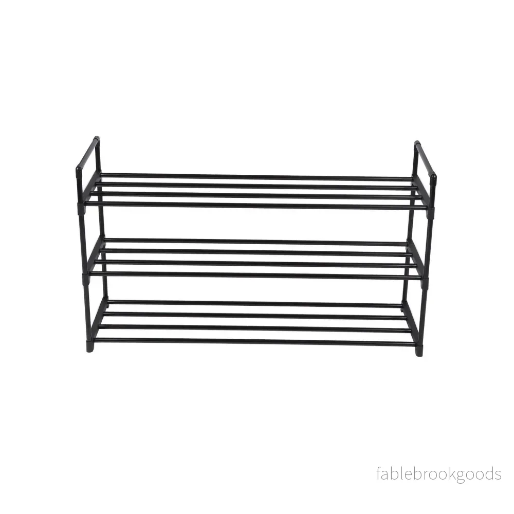 Skoställ – Platssparande – Metall – Svart - Bild 2