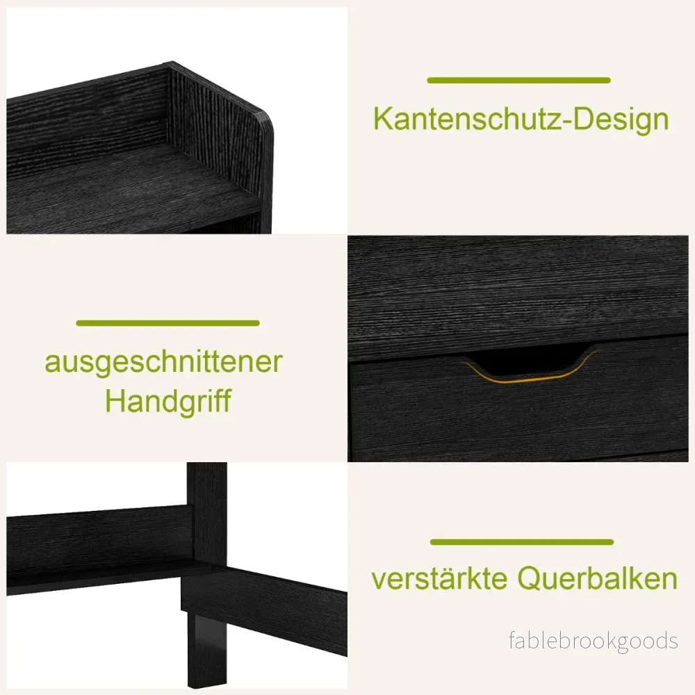 Skrivbord – med uttag Litet datorbord fäste – 95 x 56 x 109,5 cm – Svart - Bild 2