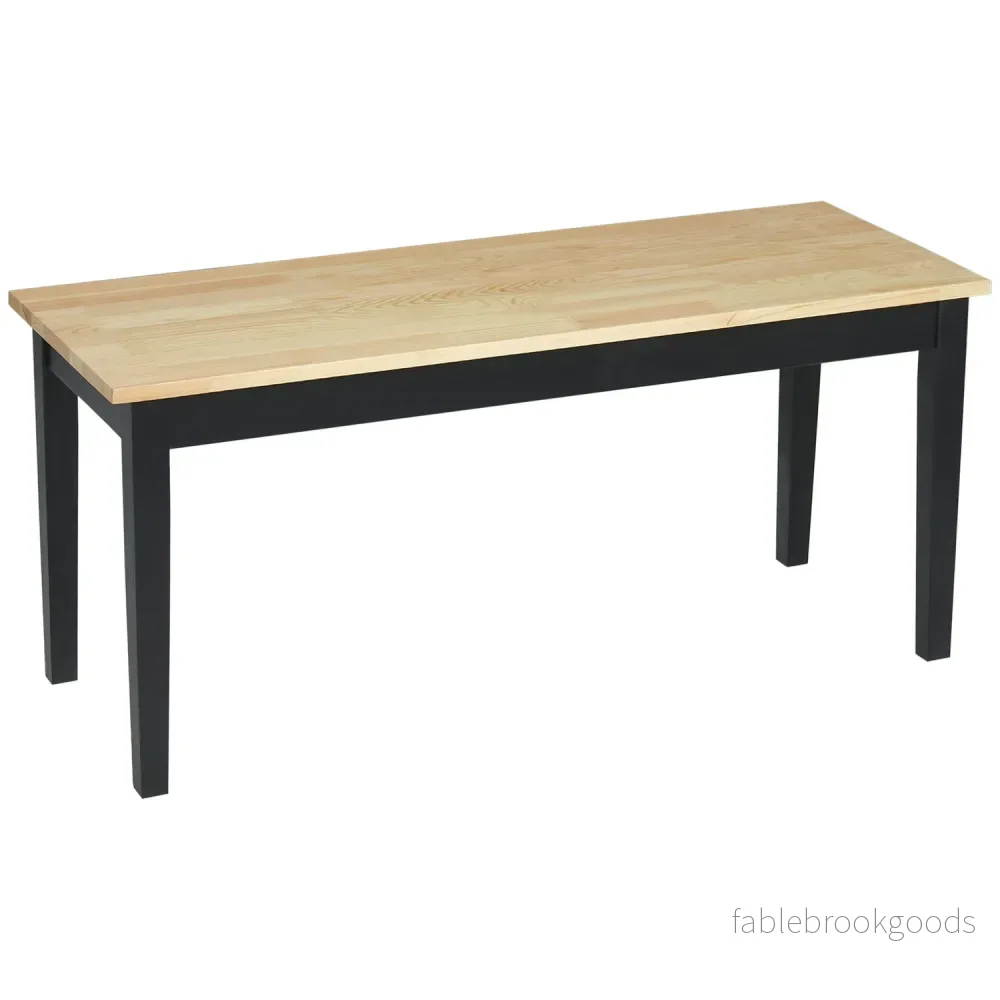 2-sits matsalsbänk i trä, furu, 102x36x45cm, kapacitet 220 kg 2-sits matsalsbänk i trä, furu, 102x36x45cm, kapacitet 220 kg