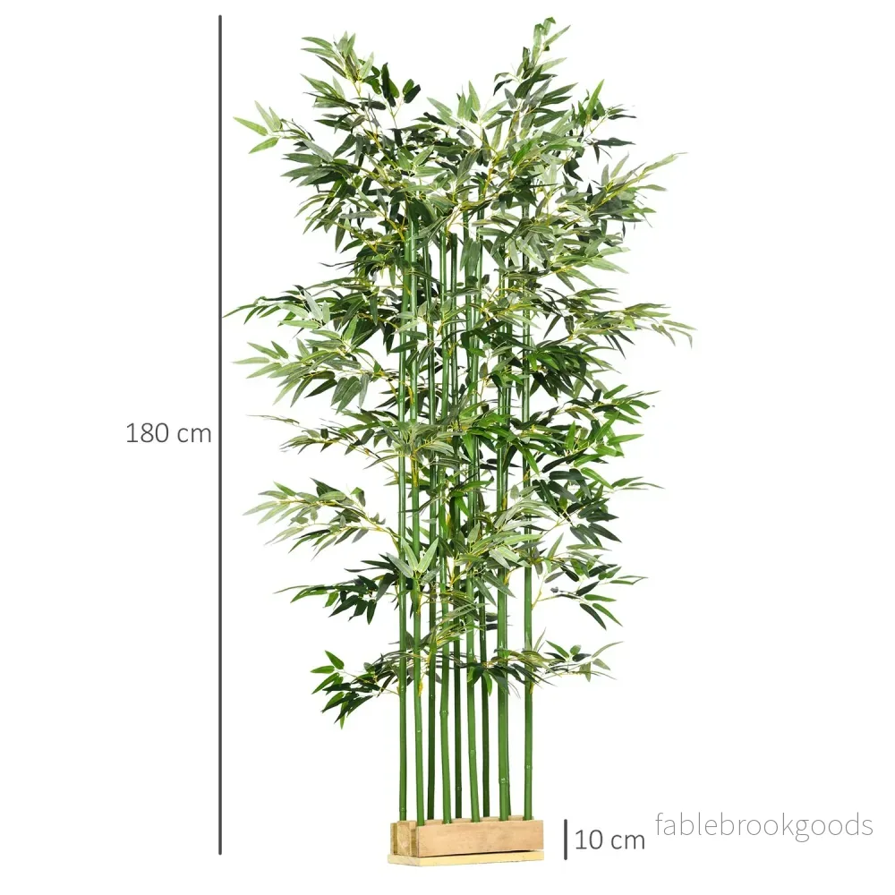 Konstgjord bambuplanta, 180cm, furukruka, inomhus/utomhus - Bild 3