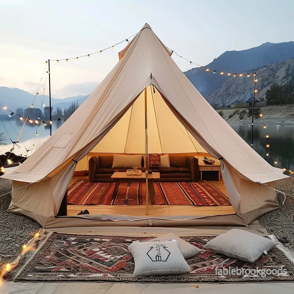 Glamping Canvas Tält – 6 Meter Glamping Canvas Tält – 6 Meter