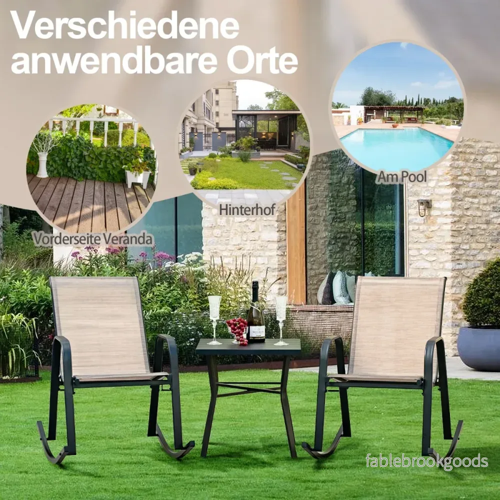 Set – med gungstolar ventilerande tygsits Ergonomisk gunga + – 2 – Brun - Bild 2