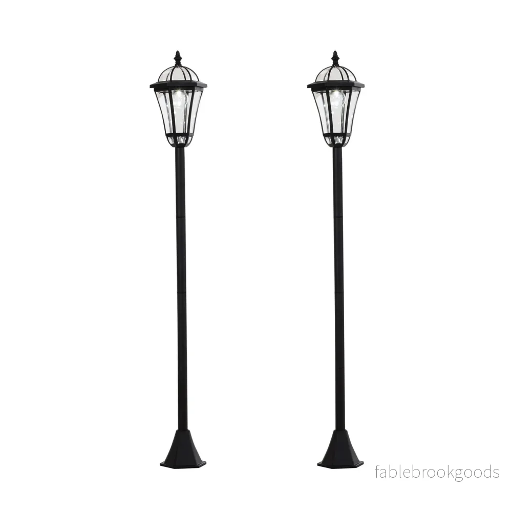Solar LED Street Light, IP44 Vattentät, Energisnål, Svart