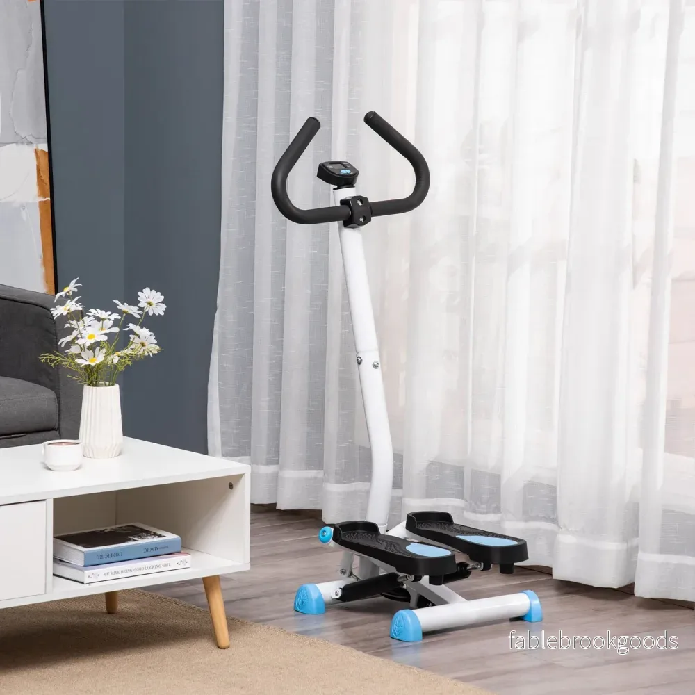 Fitness Swing Stepper med handtag, LCD, 100 kg kapacitet - Bild 2