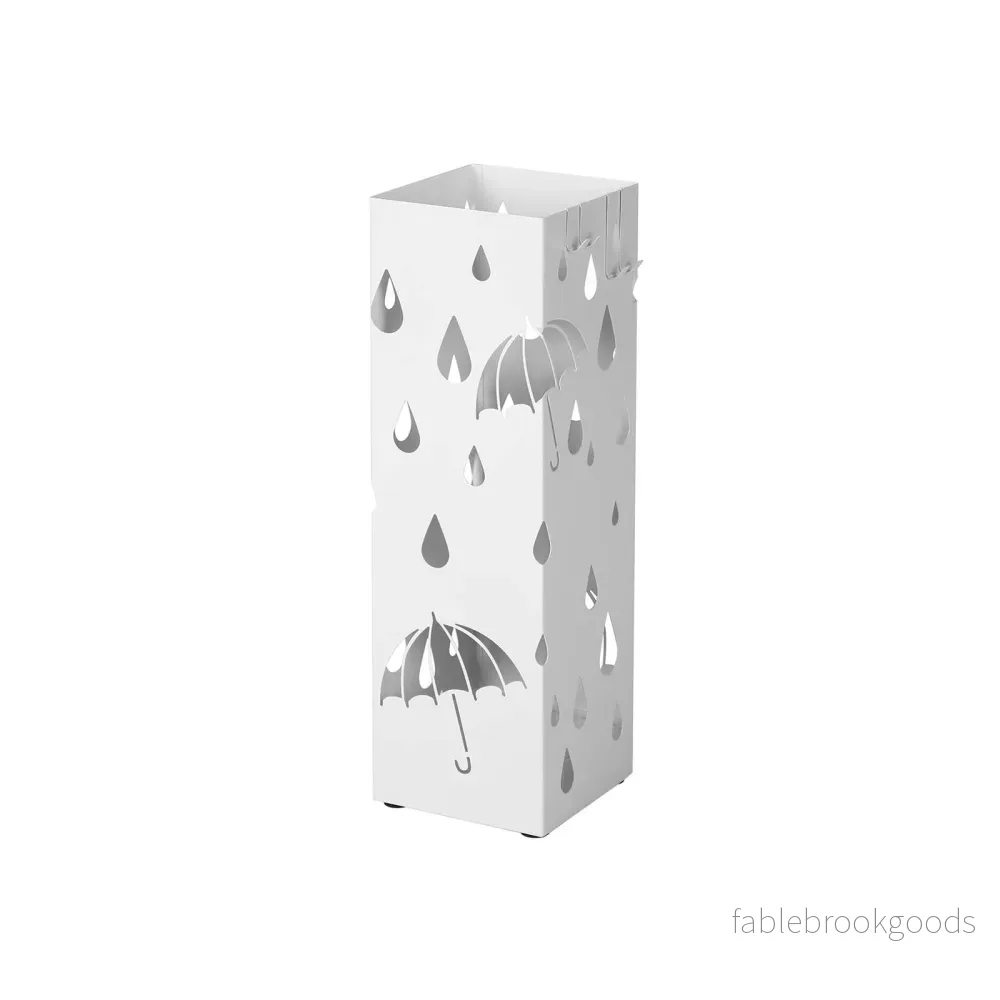 Paraplyställ – Metallhållare – Elegant design – Vit Paraplyställ – Metallhållare – Elegant design – Vit