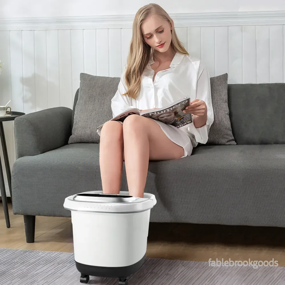 Fotmassager – Fotbad Spa Shiatsu – Grå - Bild 3