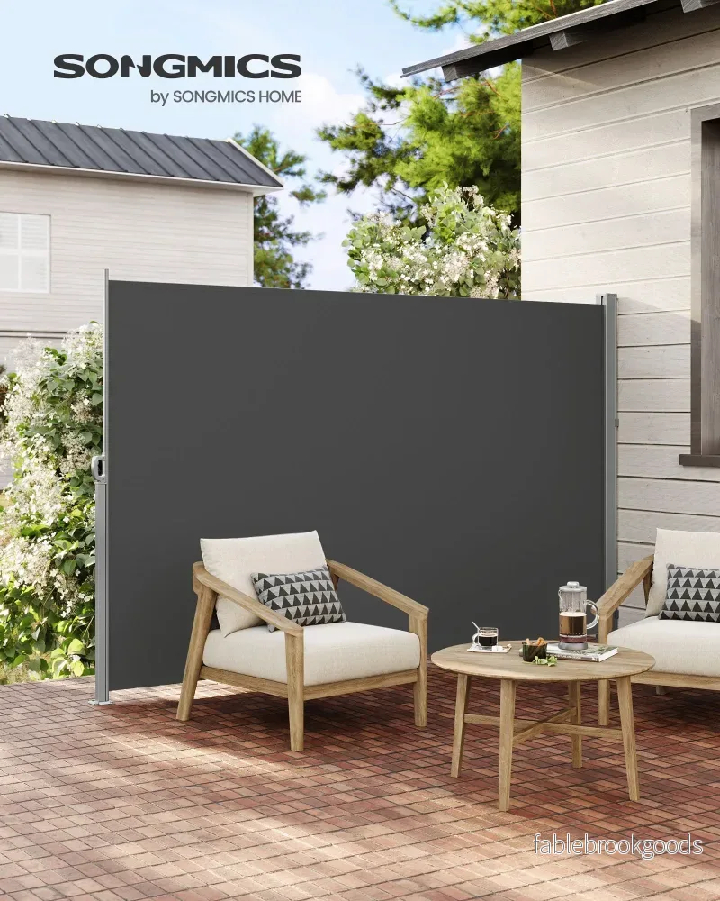 Zijluifel - Uitschuifbaar - Privacyscherm - Voor de Tuin - Grijs - Bild 3