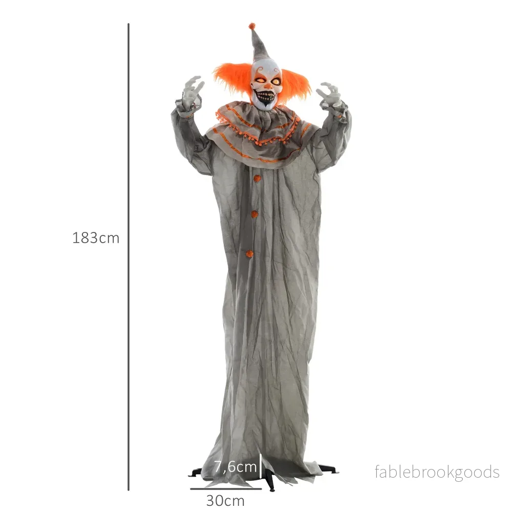 Halloween clowndekoration, beröringsaktiverad, lysande ögon - Bild 3