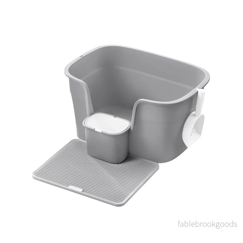 Kattlåda – Höga sidoväggar – Dove Grey Kattlåda – Höga sidoväggar – Dove Grey