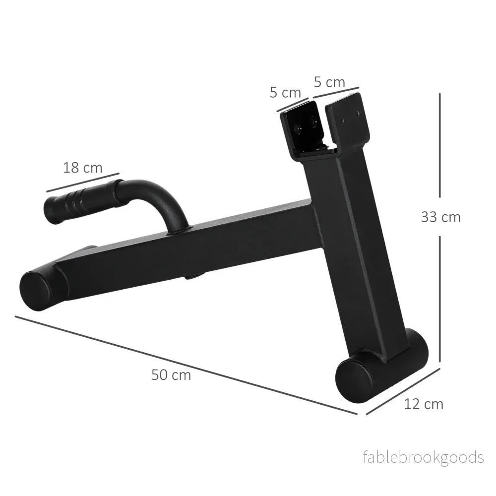 Barbell Jack Deadlift Jack med halkfritt grepp marklyft skivstångsjack 50 x 12 x 33 cm svart - Bild 3