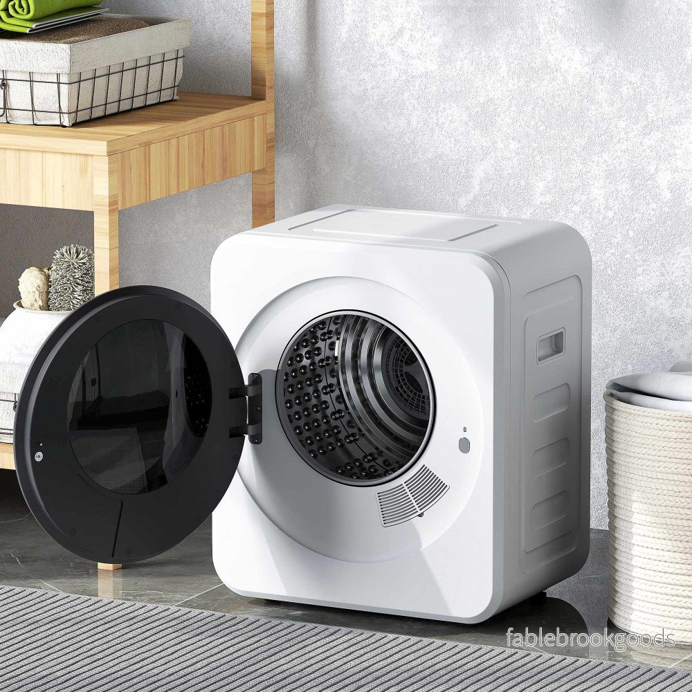 Kompakt 4 kg frontmatad torktumlare med rostfri trumma, 800 W - Bild 2