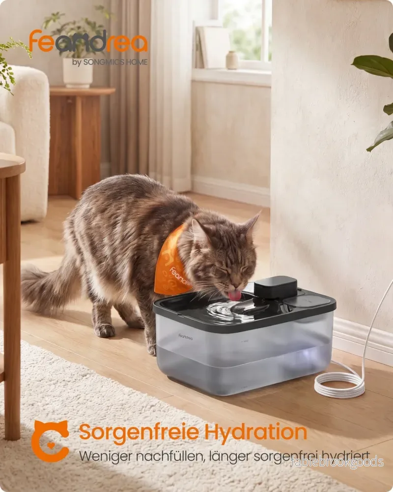 Kattenfontein - 4,5 Liter - Fluisterstil - 3 Filters - Zwart - Bild 2