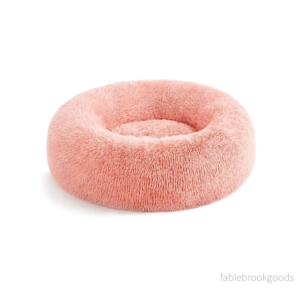 Kattkorg – tvättbar – lång plysch – rosa Kattkorg – tvättbar – lång plysch – rosa