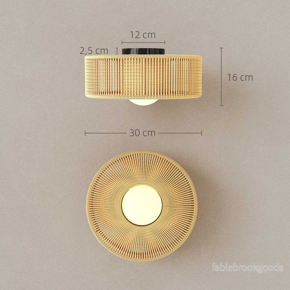 Boho taklampa med hamparepskärm, G9 LED, 30 cm - Bild 3