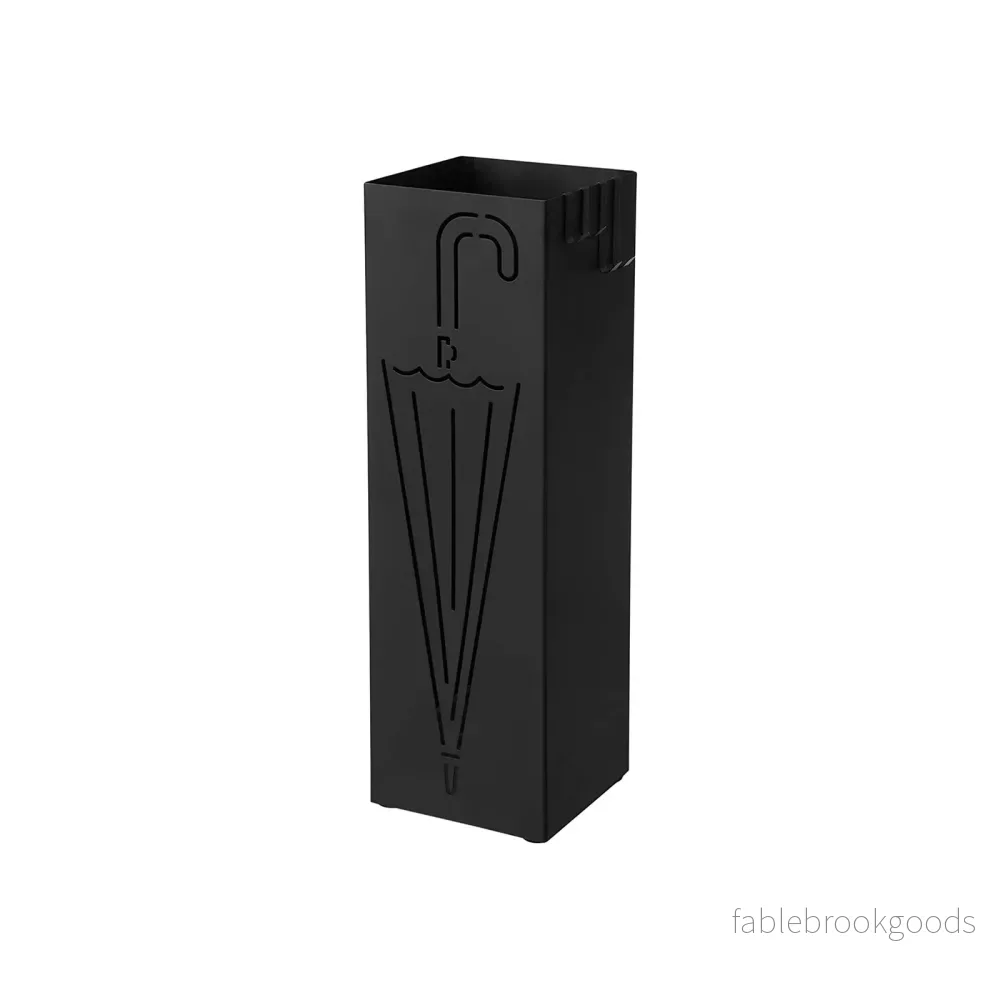 Paraplyställ – snygg design – svart metall Paraplyställ – snygg design – svart metall