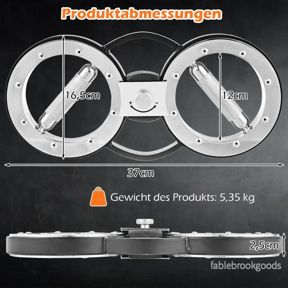 Tung – Burn maskin för armträning med justerbart motstånd och 360° rotation – 5,35 kg – Silver - Bild 2