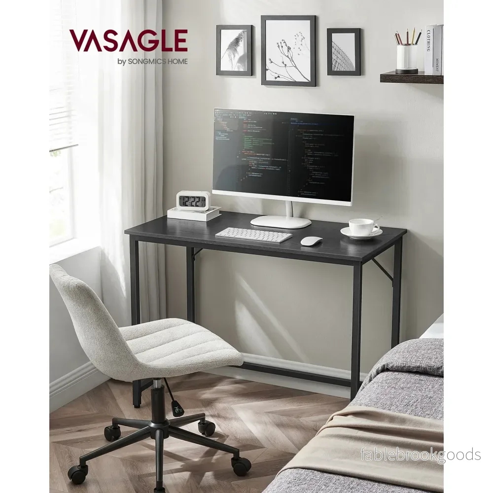 Bureau - 100 x 50 cm - Staal - Industrieel Design - Zwart - Bild 2