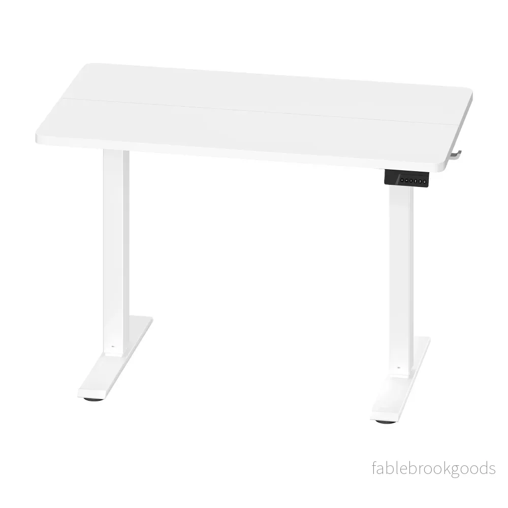 Elektrisch Zit-Sta Bureau – 80 x 50 cm – Geheugenfunctie – Wit Elektrisch Zit-Sta Bureau – 80 x 50 cm – Geheugenfunctie – Wit