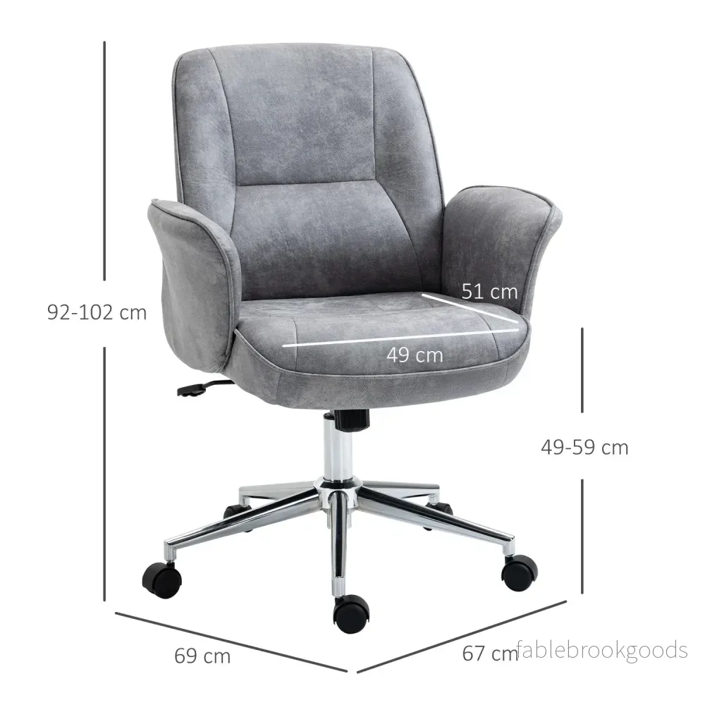 Ergonomisk kontorsstol – 360° vridbar, justerbar höjd - Bild 3