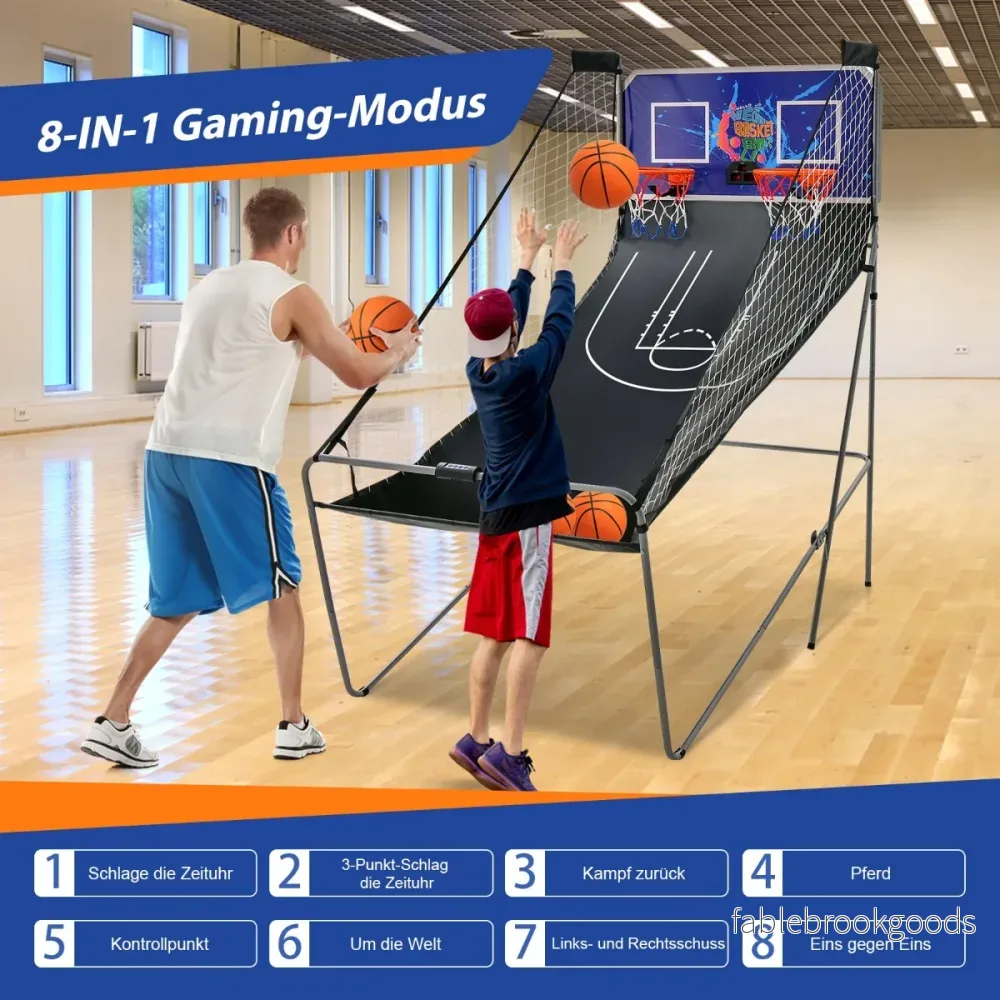 Basketmaskin – hopfällbar arkadspel med korgar – 2 – Svart - Bild 3