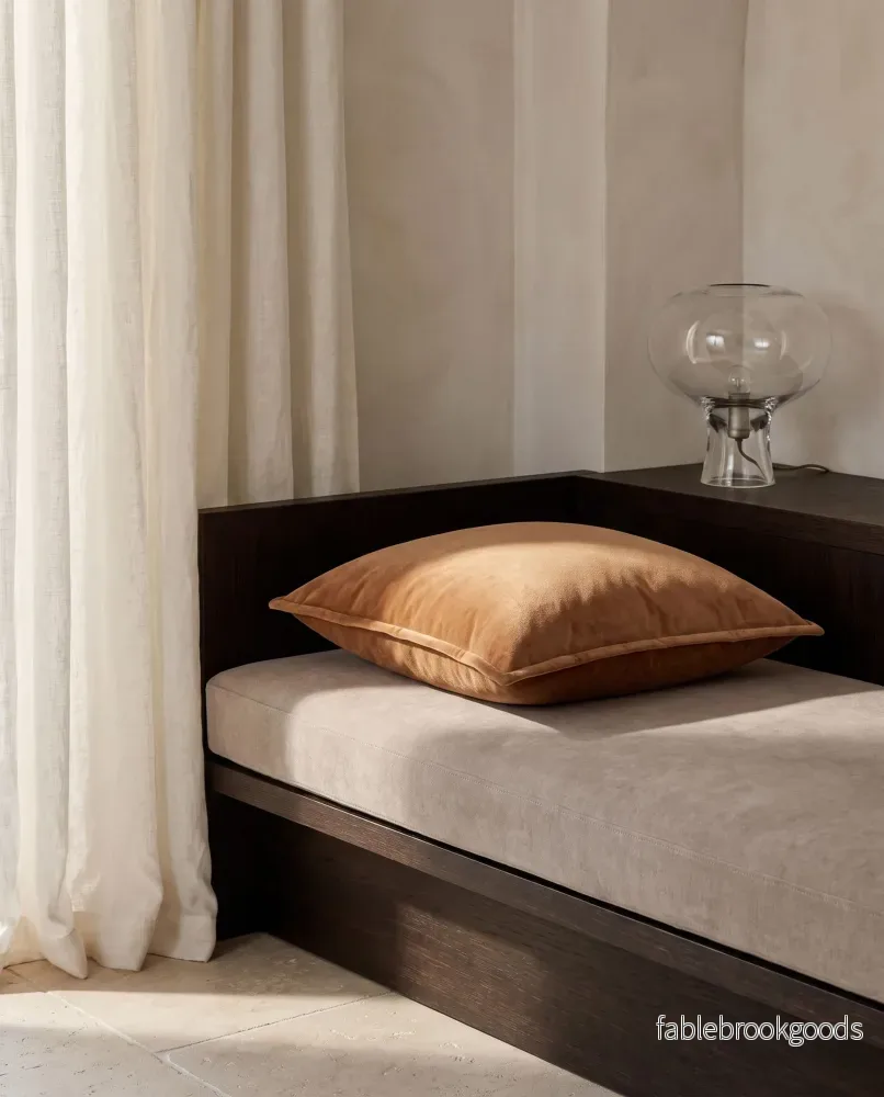 Kuddfodral Classic Velvet Terracotta - Bild 2