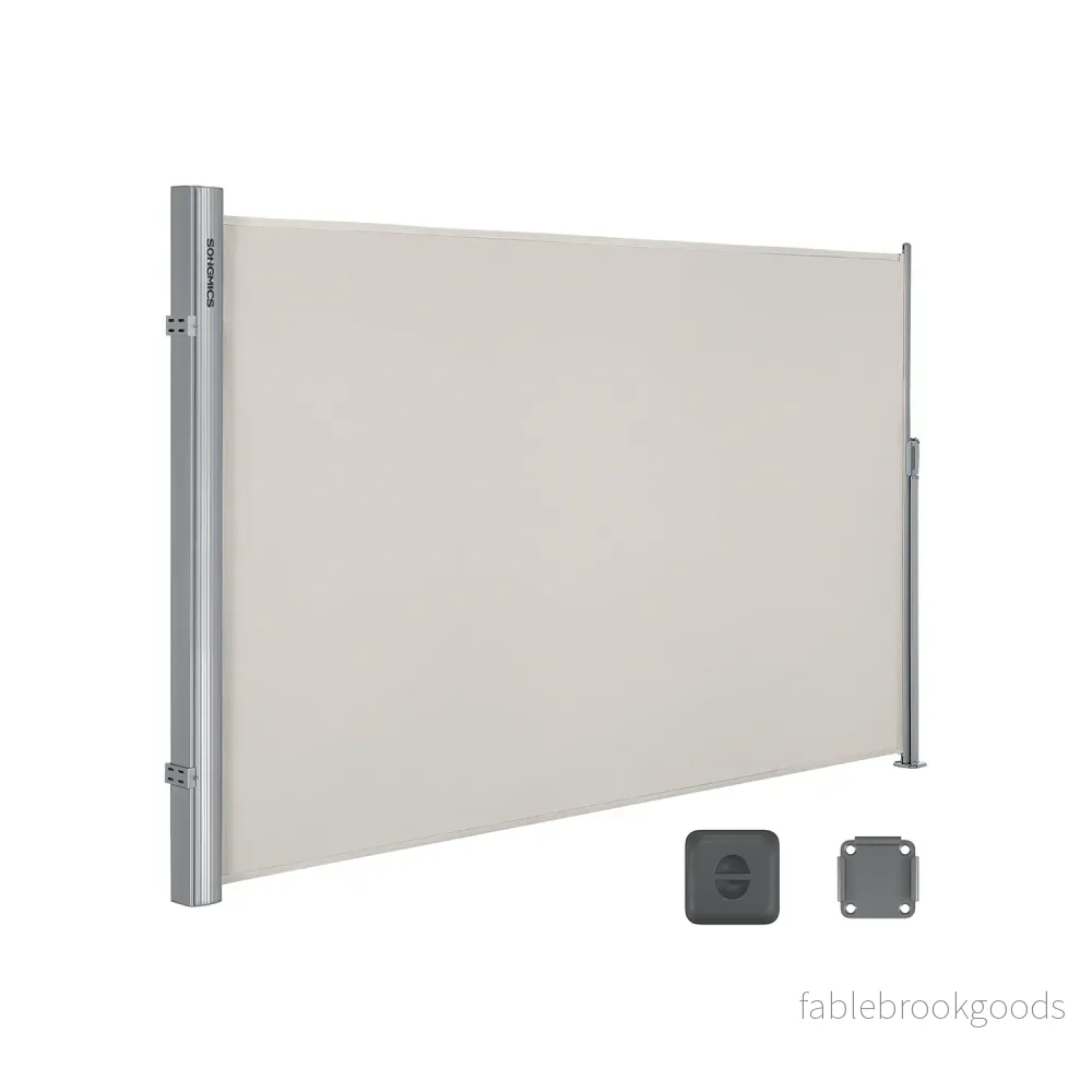 Zijluifel – 180 x 350 cm – Uitschuifbaar – Privacyscherm – Beige Zijluifel – 180 x 350 cm – Uitschuifbaar – Privacyscherm – Beige