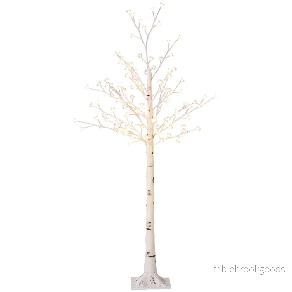LED-ljusgran, 150 cm, varmvit, inomhus-/utomhusbruk