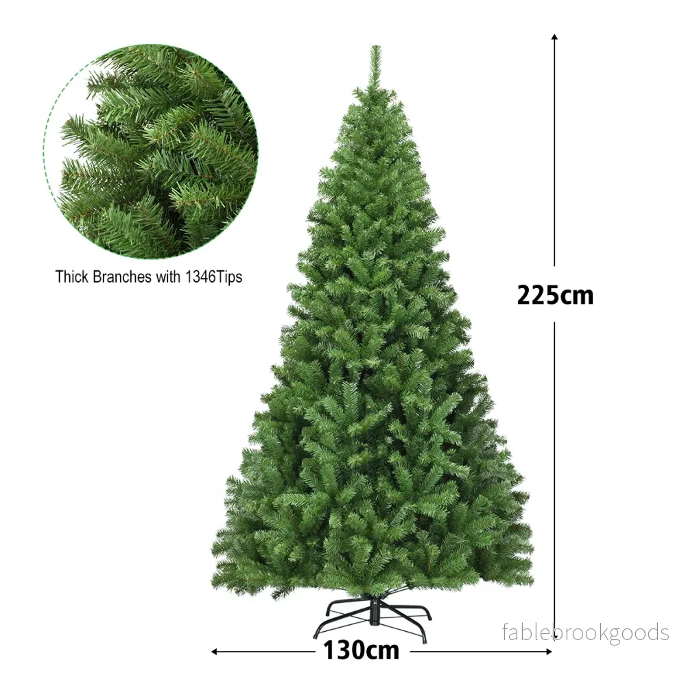 Julgran – Konstgjord med viksystem Tips PVC – 225 cm 1346 – Grön - Bild 3