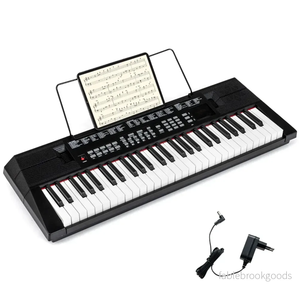 tangenters – pianokeyboard för nybörjare Elektroniskt med rytmer och klanger – 54 200 200 – Svart