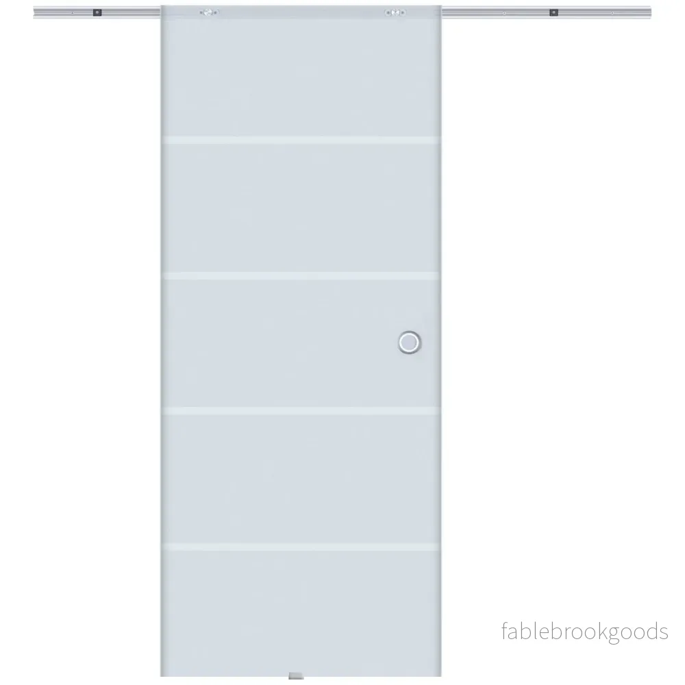 Skjutdörr i glas, satinfinish, 775-1025 x 2050 mm