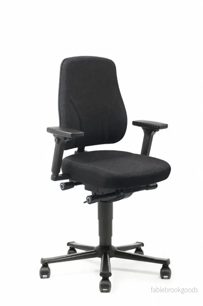 All-In-One Trend 2 arbetsstol, svart tyg – 4D-armstöd All-In-One Trend 2 arbetsstol, svart tyg – 4D-armstöd