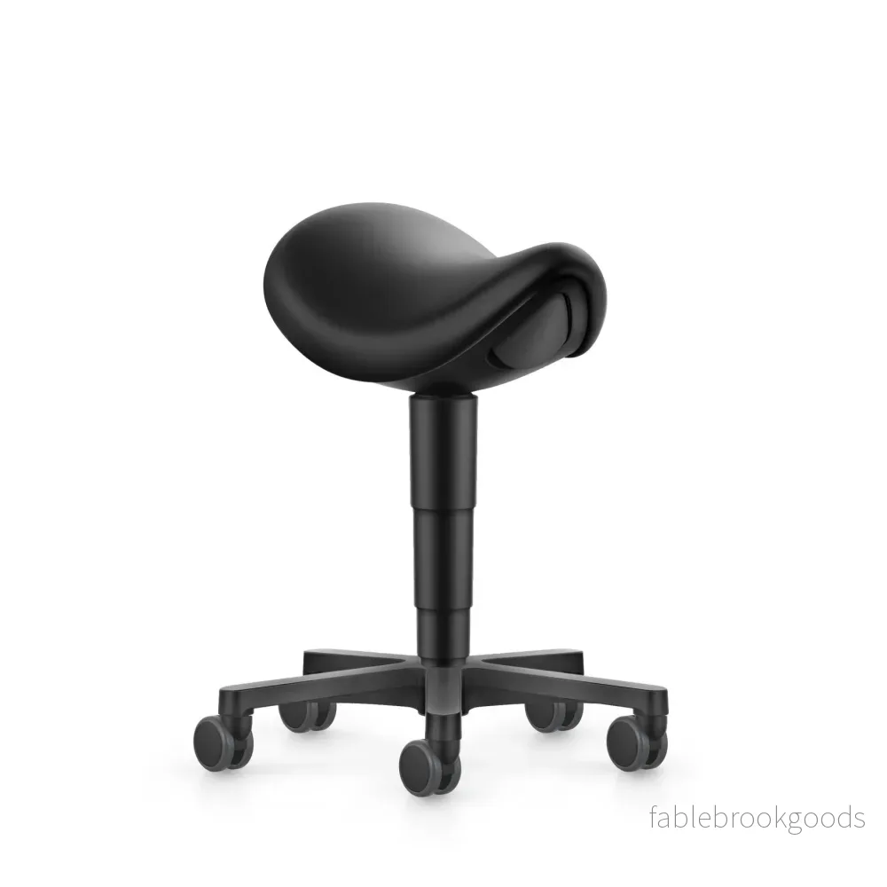 Stool sadelstol, svart konstläder Stool sadelstol, svart konstläder