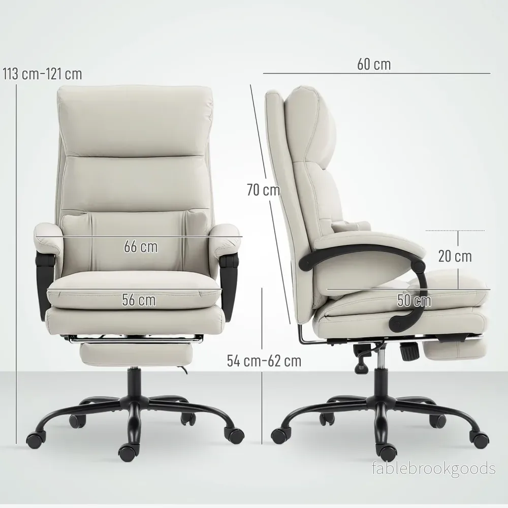 Ergonomisk kontorsstol, justerbar, svankstöd, ljusgrå - Bild 3