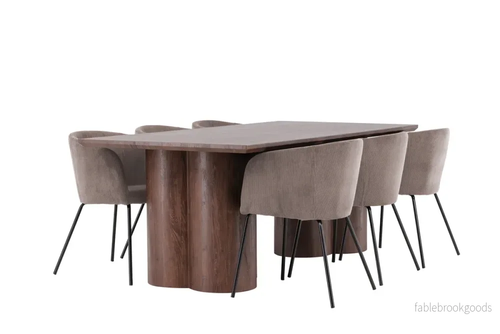Berit & Olivia Matgrupp Brun/Mocka | Venture Home - Bild 3
