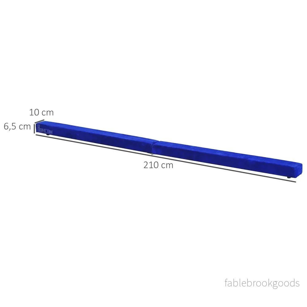 Vikbar balansbalk för gymnastik, blå, 210 cm, 120 kg Limit - Bild 2