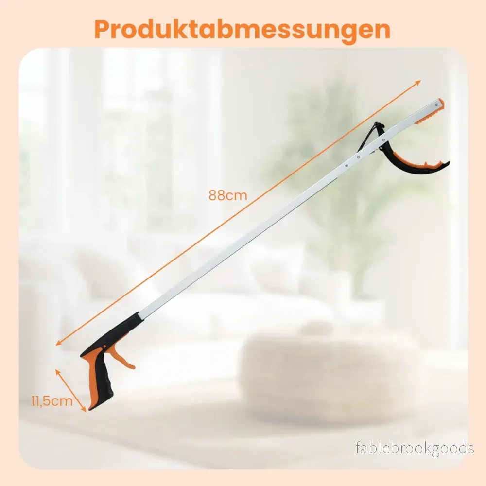 st – extra långa tångtrångare Trädgårdstång och sopuppsamlingspinne Lätt aluminiumklor – 4 88 cm – Silver - Bild 2
