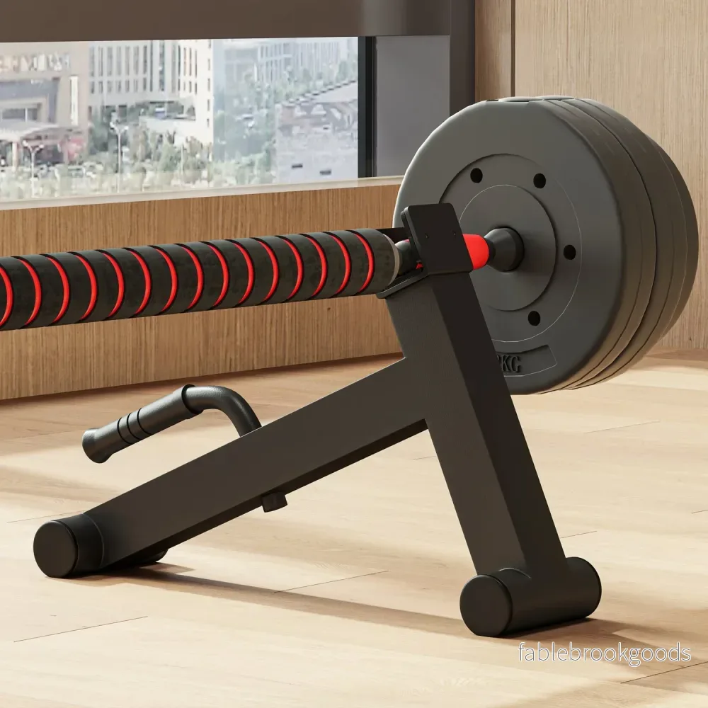 Barbell Jack Deadlift Jack med halkfritt grepp marklyft skivstångsjack 50 x 12 x 33 cm svart - Bild 2