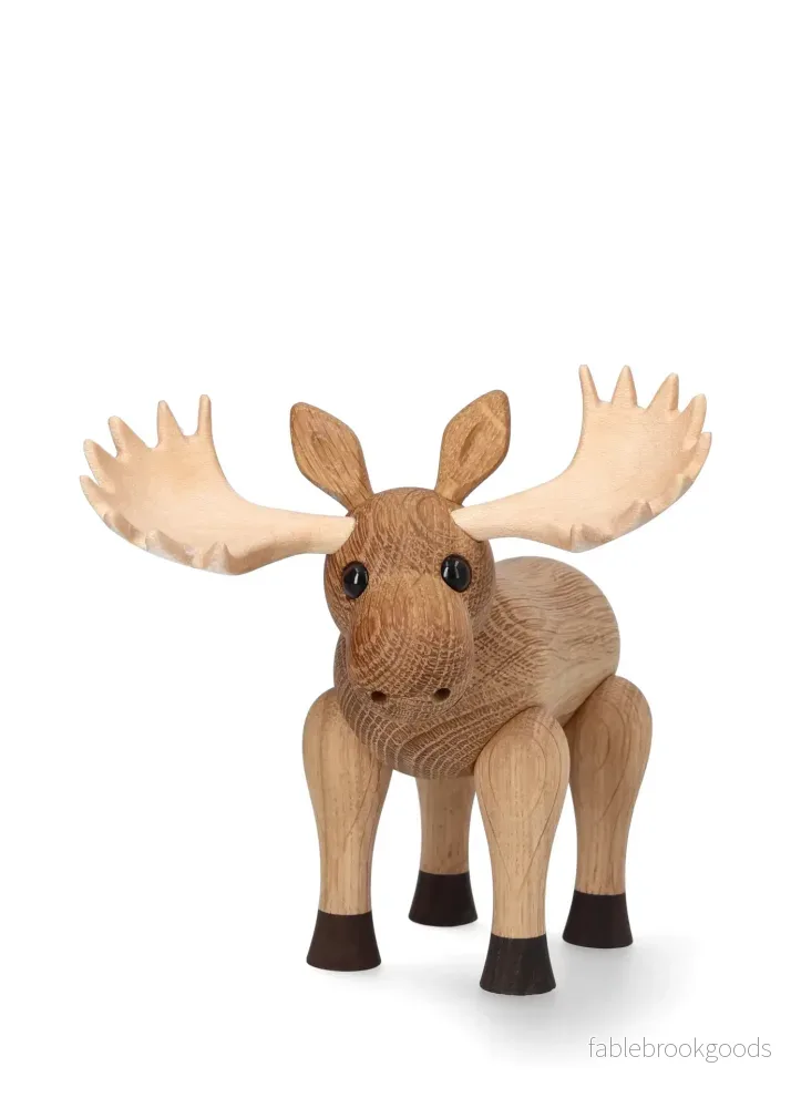 Harald Älg – Träfigur Dekoration 14cm Ek - Bild 3