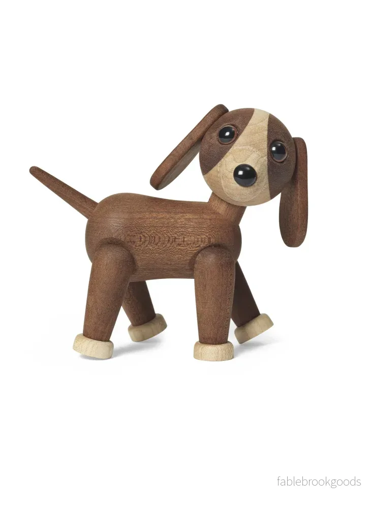 Twix – Trähund Dekoration 11 cm FSC® Twix – Trähund Dekoration 11 cm FSC®