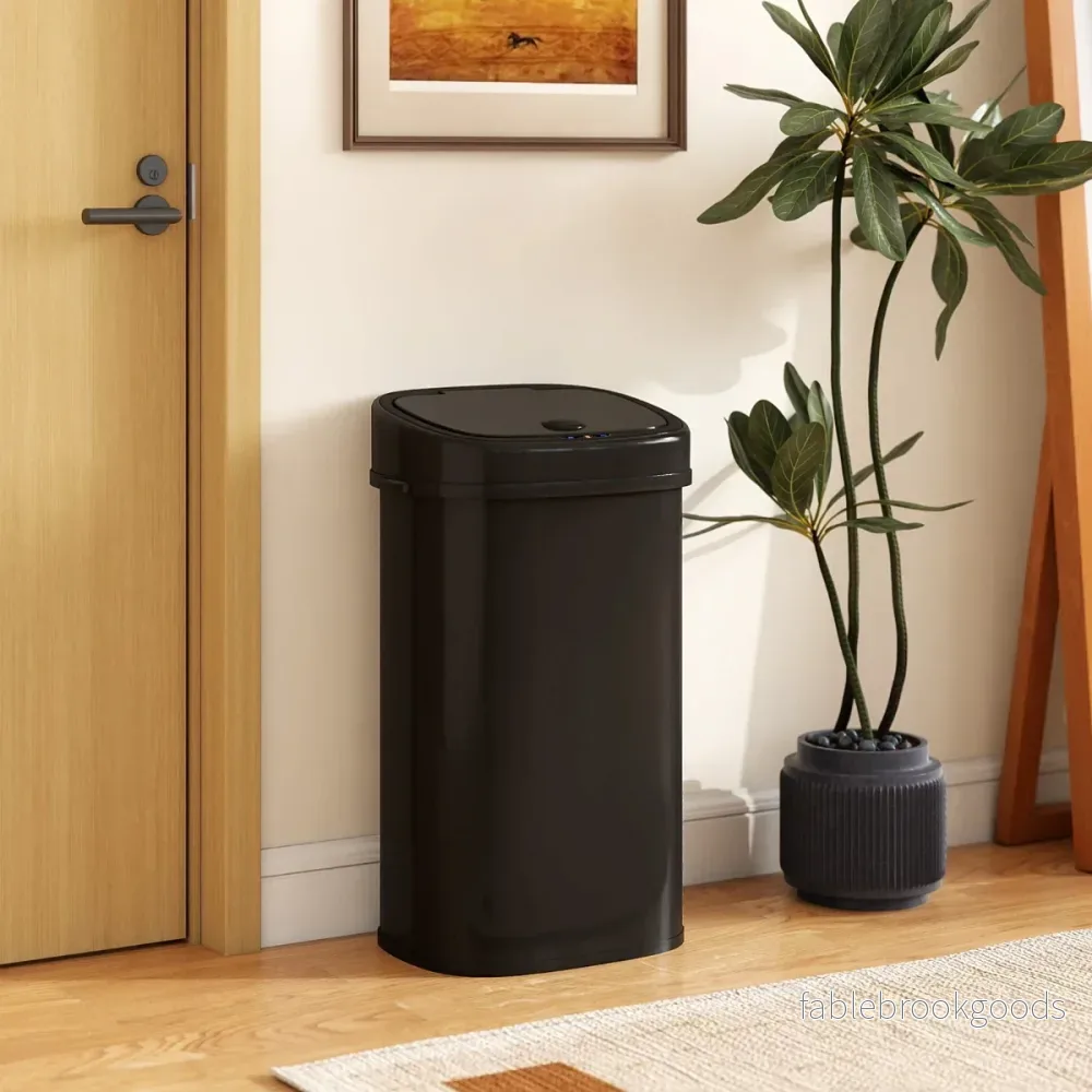Automatisk – Soptunna med Sensor och Dual Zon Smart Sopkärl – 58 L – Svart - Bild 3