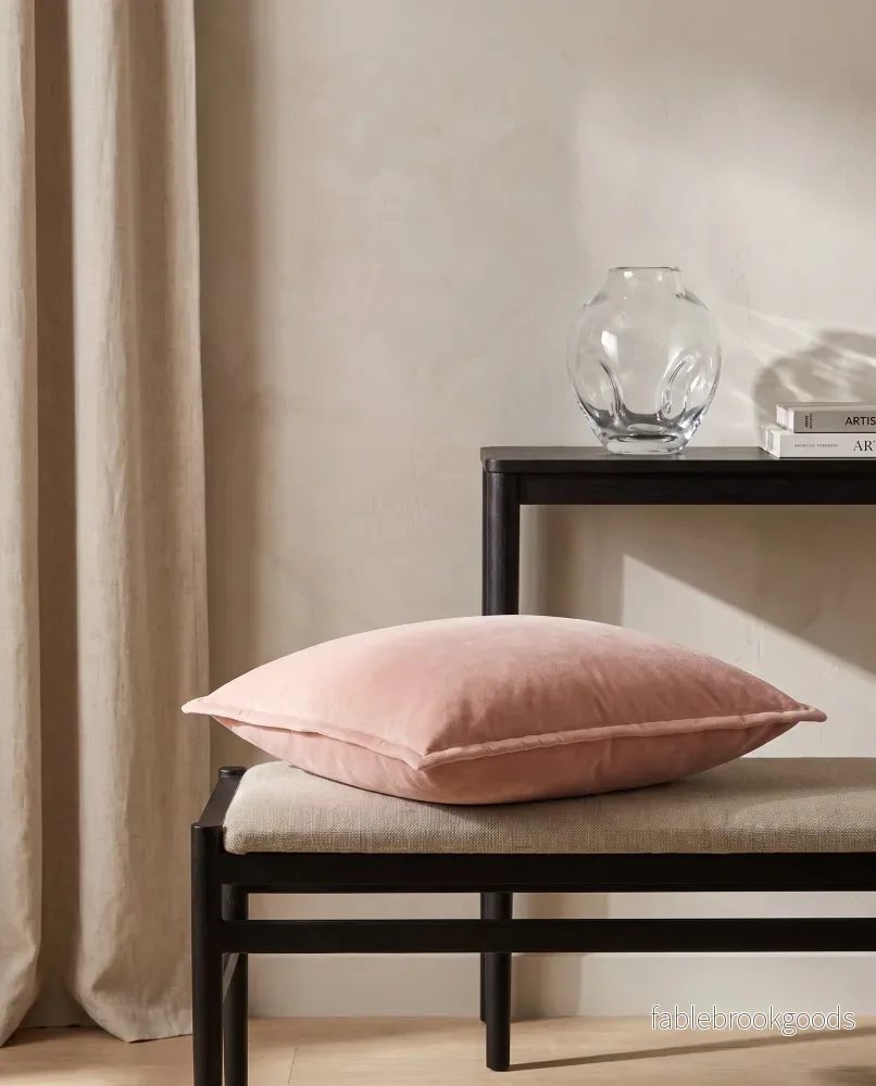 Kuddfodral Classic Velvet Coral - Bild 2