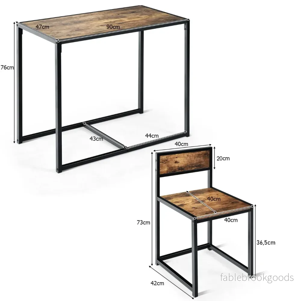 st – Bord Grupp Set + Stolar Antik – 3 2 – Brun - Bild 3
