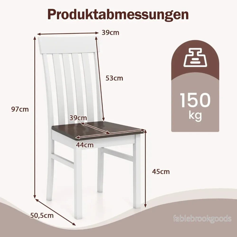 pack – matsalsstolar utan armstöd med ergonomiska ryggstöd och fördjupad sits, bruna – 2 – Brun - Bild 2
