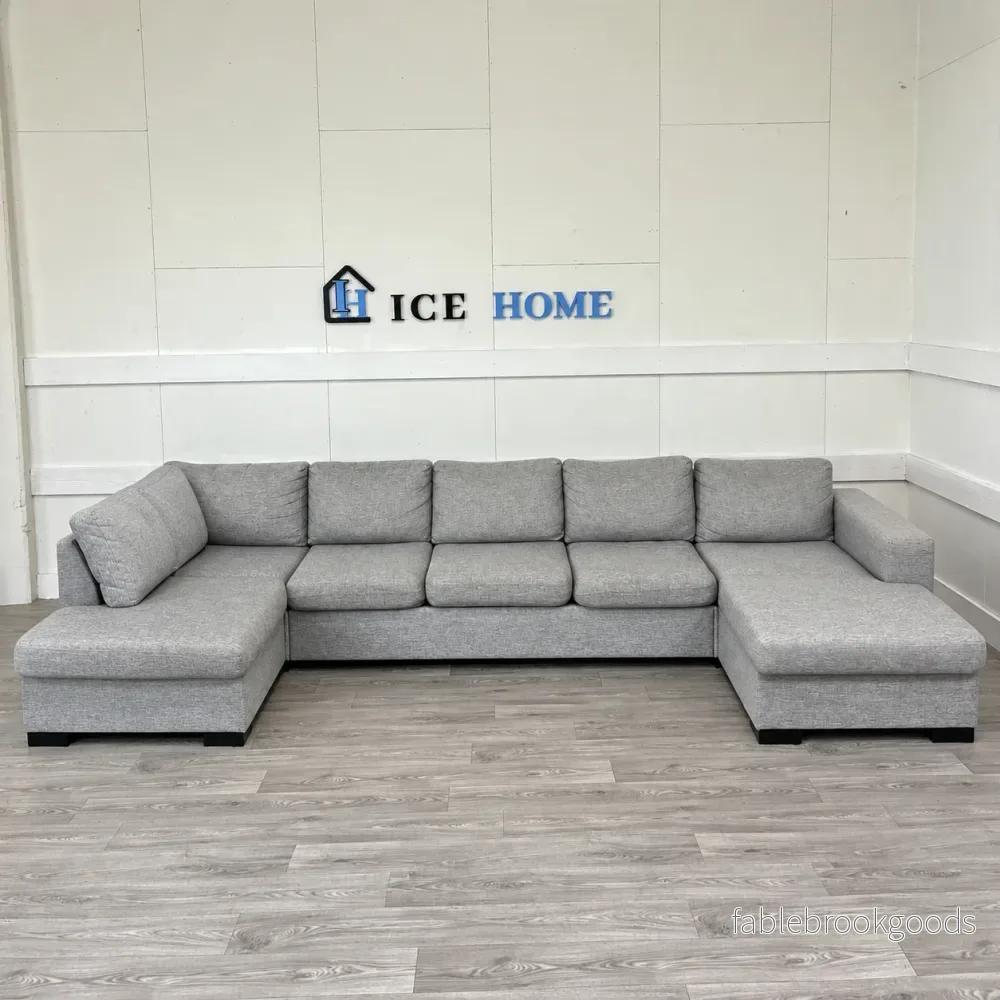 4-sits soffa med schäslong höger och divan vänster