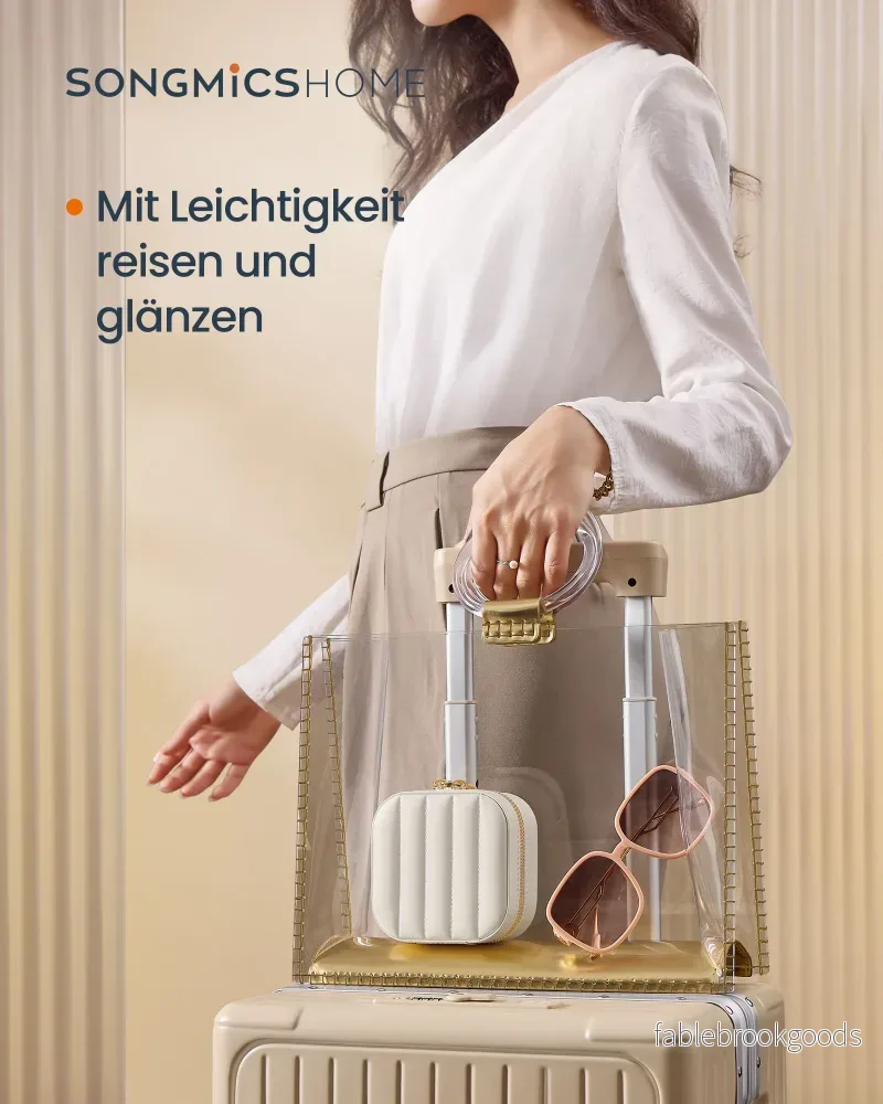 Smyckeskrin Travel – PU konstläder – Molnvit - Bild 2